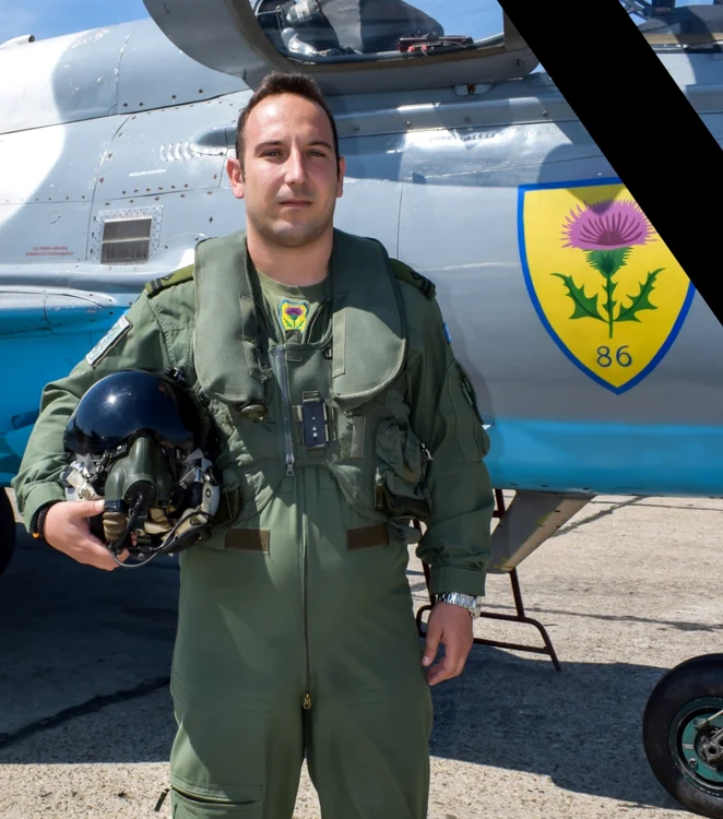 Costinel Iosif Niţă - pilotul avionului MiG-21 LanceR prăbuşit la Cogealac Constanţa Sursa Facebook Vasile Dîncu