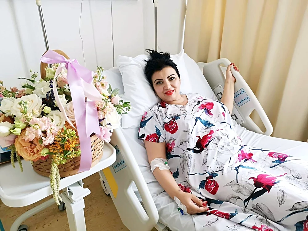 De pe patul de spital, Bahmu a dat interviuri la tv