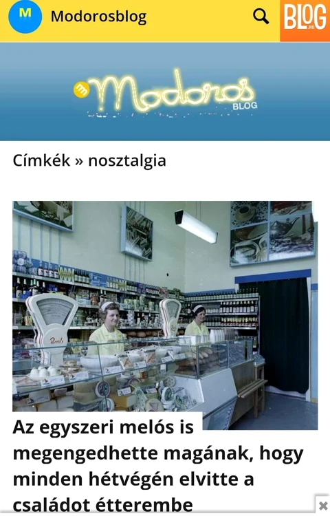 Adevărata fotografie cu magazinul alimentar unguresc din anii 70-80. FOTO: Facebook