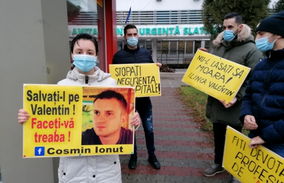 Familia pacientului acuză că acesta nu este suficient investigat medical, reprezentanţii spitalului spun că, din contră, i s-au făcut multiple analize FOTO: Alina Mitran