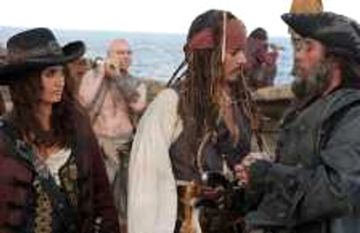 Scenă din filmul "Piraţii din Caraibe"