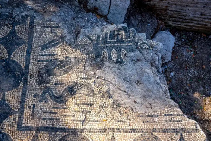 Mozaicuri descoperite în interiorul clădirii (© Ministero della Cultura)
