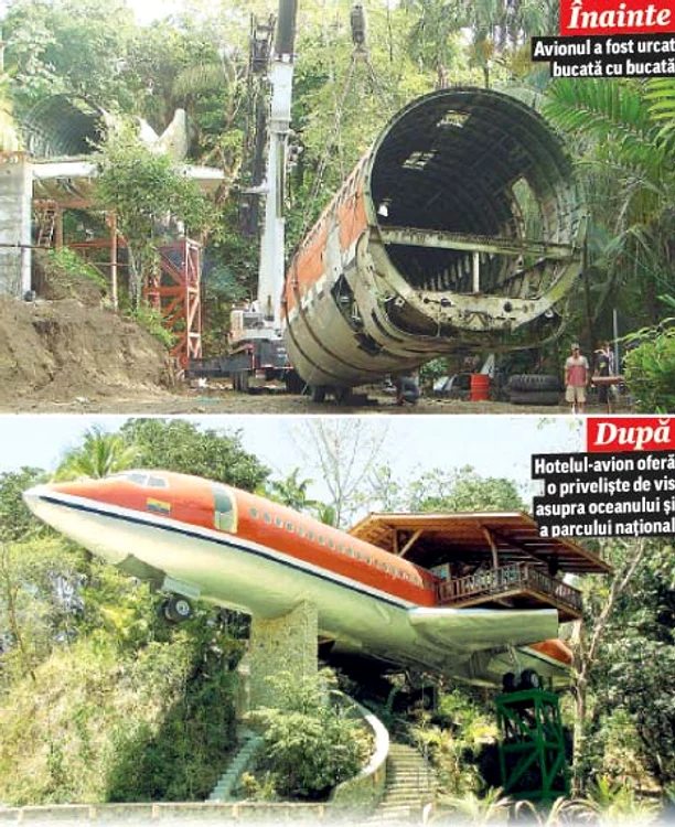 
    Fuselajul său a fost cărat bucată cu bucată cu ajutorul a cinci camioane până în mijlocul junglei  