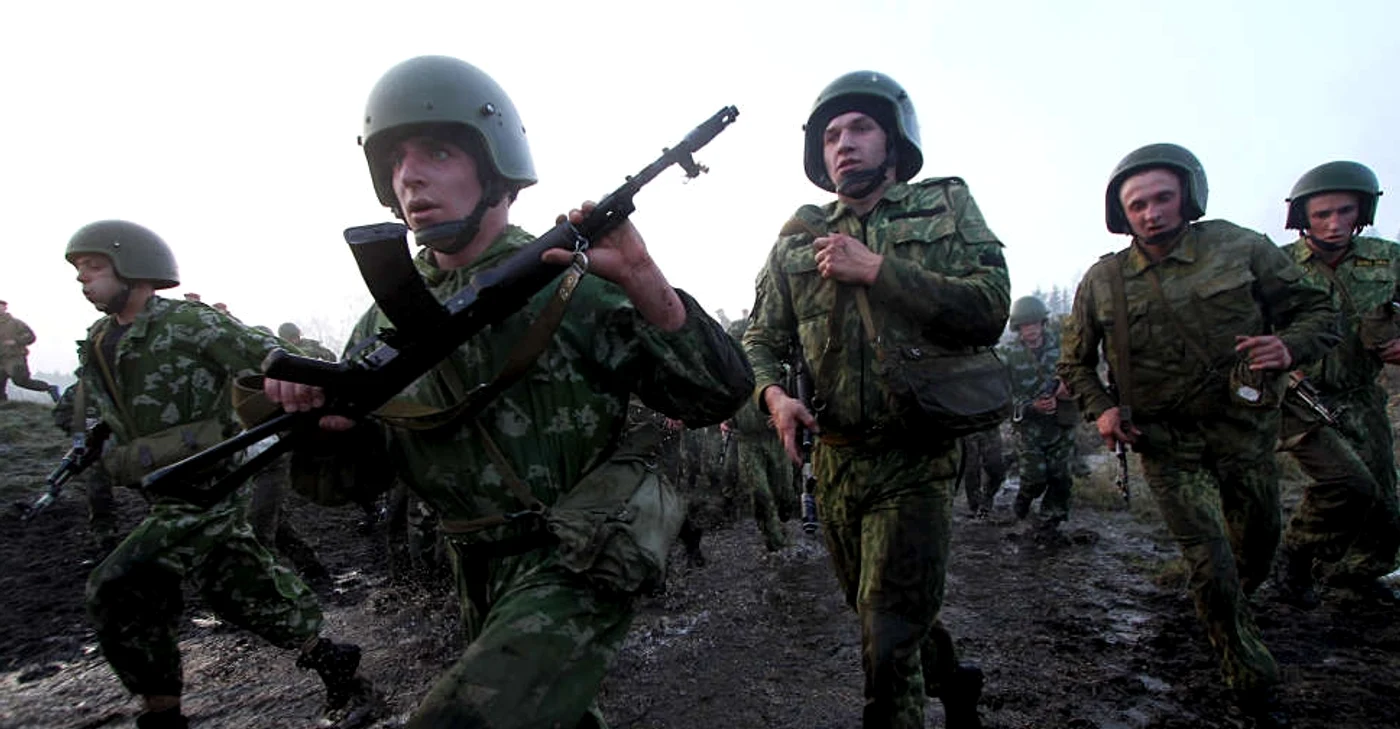 Trupe belruse, la granița cu Ucraina/ FOTO:AFP