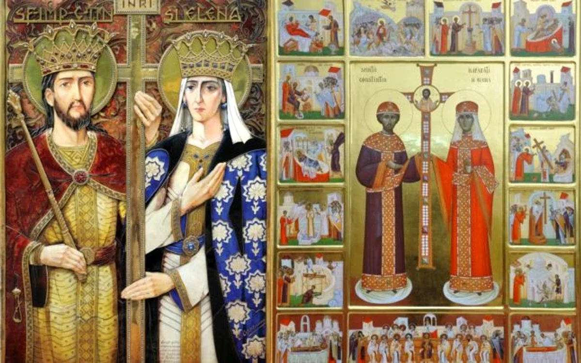 Constantin și mama sa, Elena, în iconografia creștinăfoto: Adevărul Holding