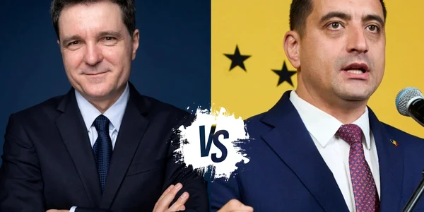 nicusor dan vs george simion   foto coolaj fb jpg
