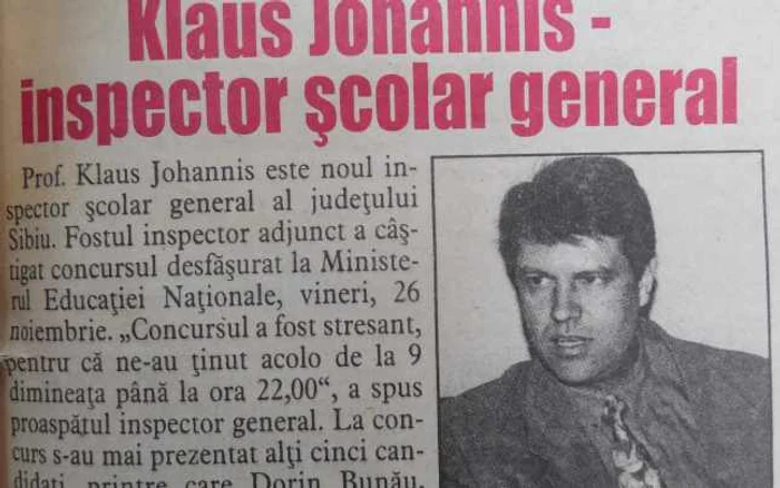 iohannis profesor3 - foto artiva ziarului rondul de sibiu