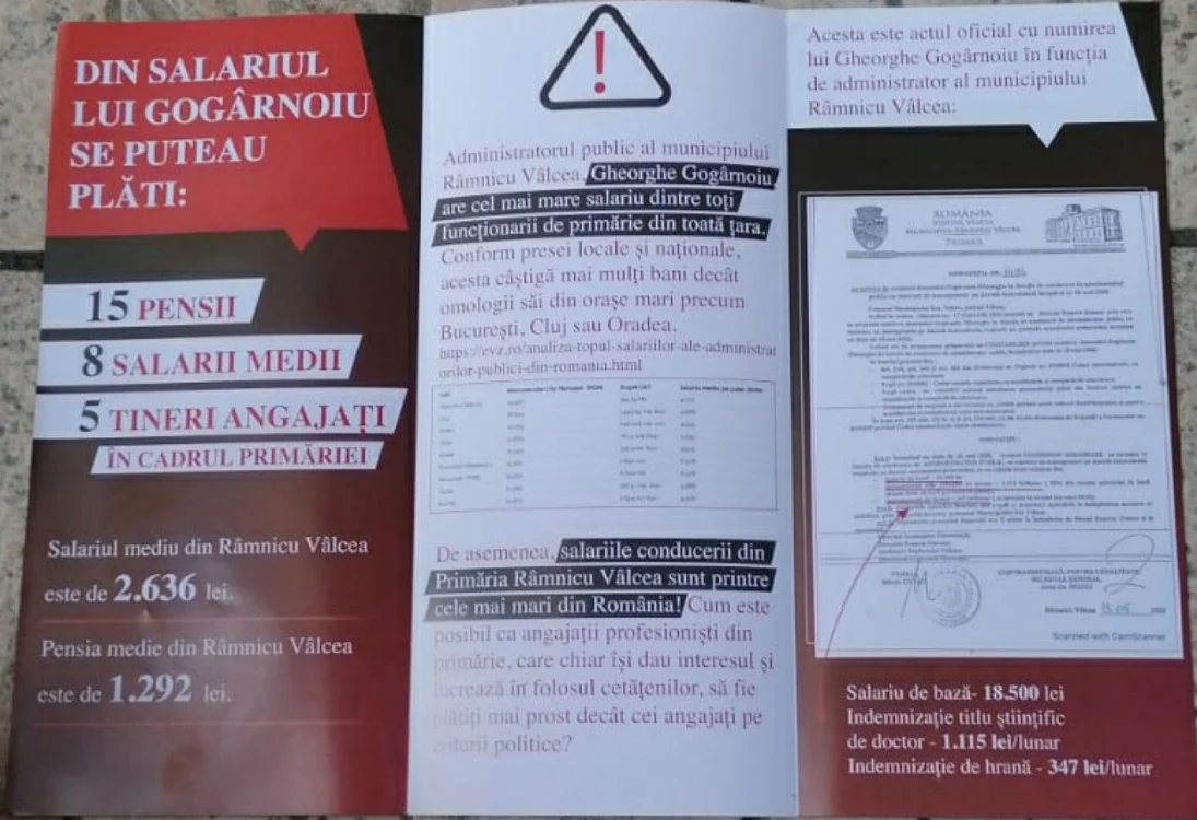 Pliantele denigratoare - motivul pentru care un voluntar PNL susţine că ar fi fost agresat de primarul din Râmnicu Vâlcea - PER Foto Adevărul