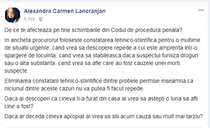 postare lancranjan