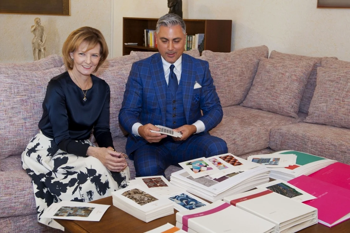Majestatea Sa Margareta si Alex Ciucu la Palatul Elisabeta ca Furnizor al Casei Regale   Daniel Angelescu, Casa Majestatii Sale jpg