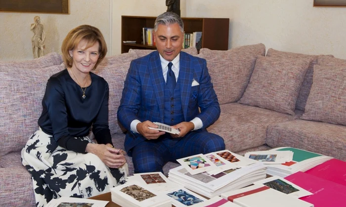 Majestatea Sa Margareta si Alex Ciucu la Palatul Elisabeta ca Furnizor al Casei Regale   Daniel Angelescu, Casa Majestatii Sale jpg