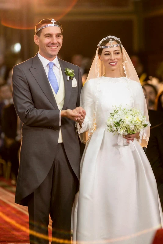 Nicolae și Alina ai României la nunta lor din 2018 