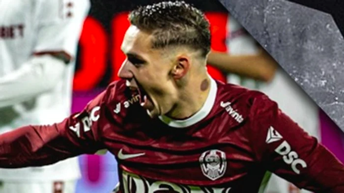 Louis, vânăt pe gât  FOTO Facebook CFR 1907 Cluj