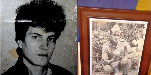 Două ipostaze ale eroului Silvică Toboş FOTO Muzeul de Istorie Tecuci