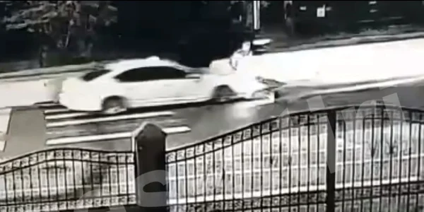 Accident mortal în Mărăcineni - Argeş pe DN 73 surprins de o cameră de luat vederi - captură video Sursa Argeş Ştiri
