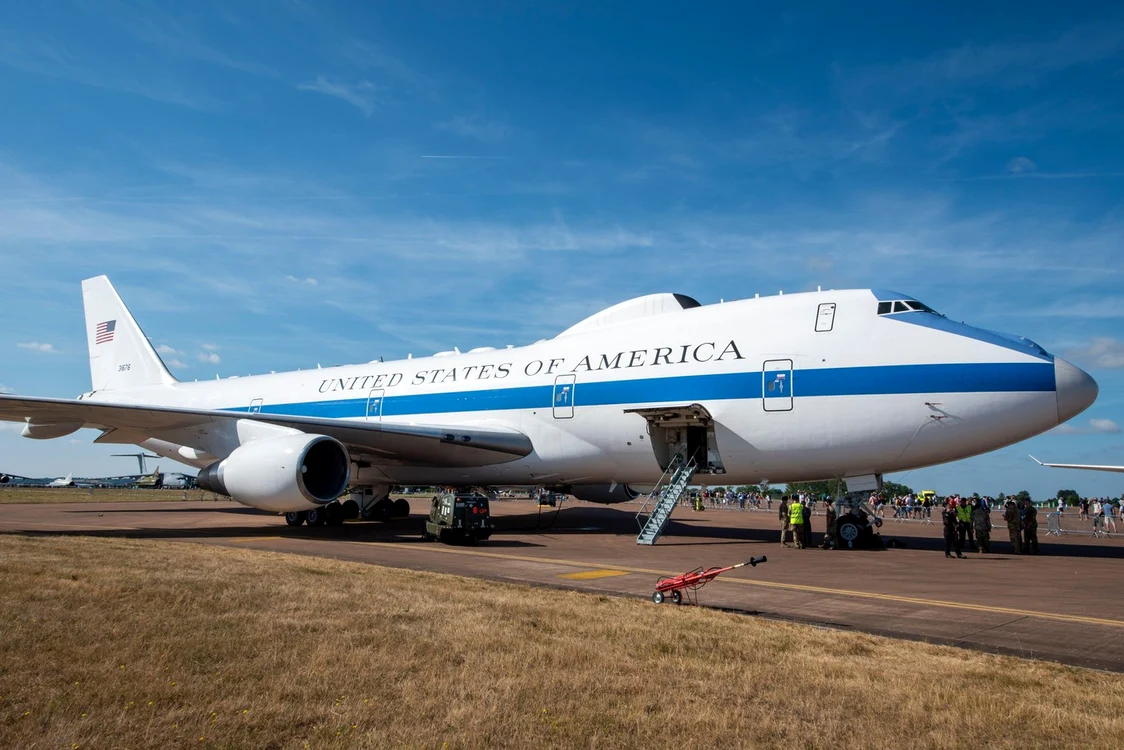 Boeing E-4B, cunoscut și drept „avionul Apocalipsei” FOTO Profimedia 