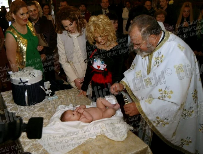 Daniela Gyorfi a botezat un copil