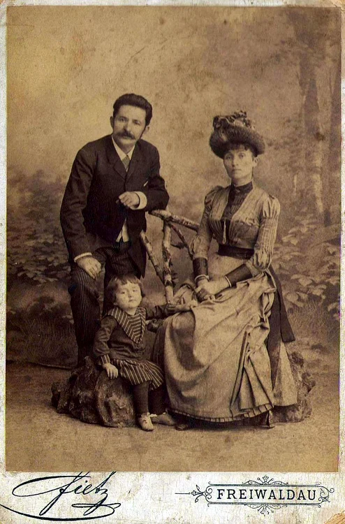 Ioan Slavici și familia 