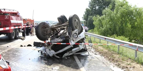 Accidentul a avut loc lângă Chişinău. Foto de Eduard Bâzgu