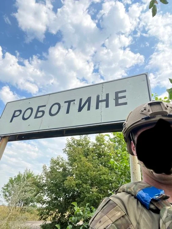 Trupele ucrainene ar fi intrat în satul Robotîne. Informația nu e confirmată FOTO Twitter