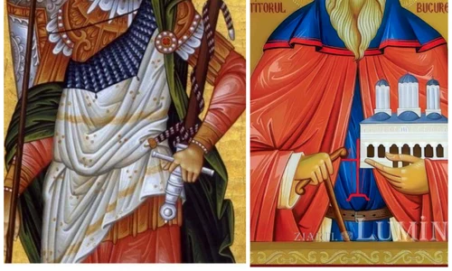 colaj sf dimitrie izvoratorul de mir si sf dimitrie cel nou basarabov ocrotitorul bucuresstiului   foto arhiepiscopia romanului si bacaului si ziarul lumina jpeg