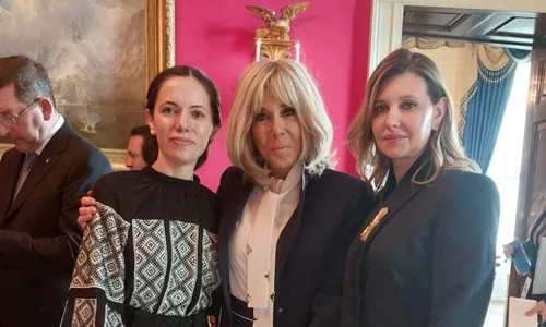 mirabela gradinaru, brigitte macron si olena zelenska foto administratia prezidentiala png