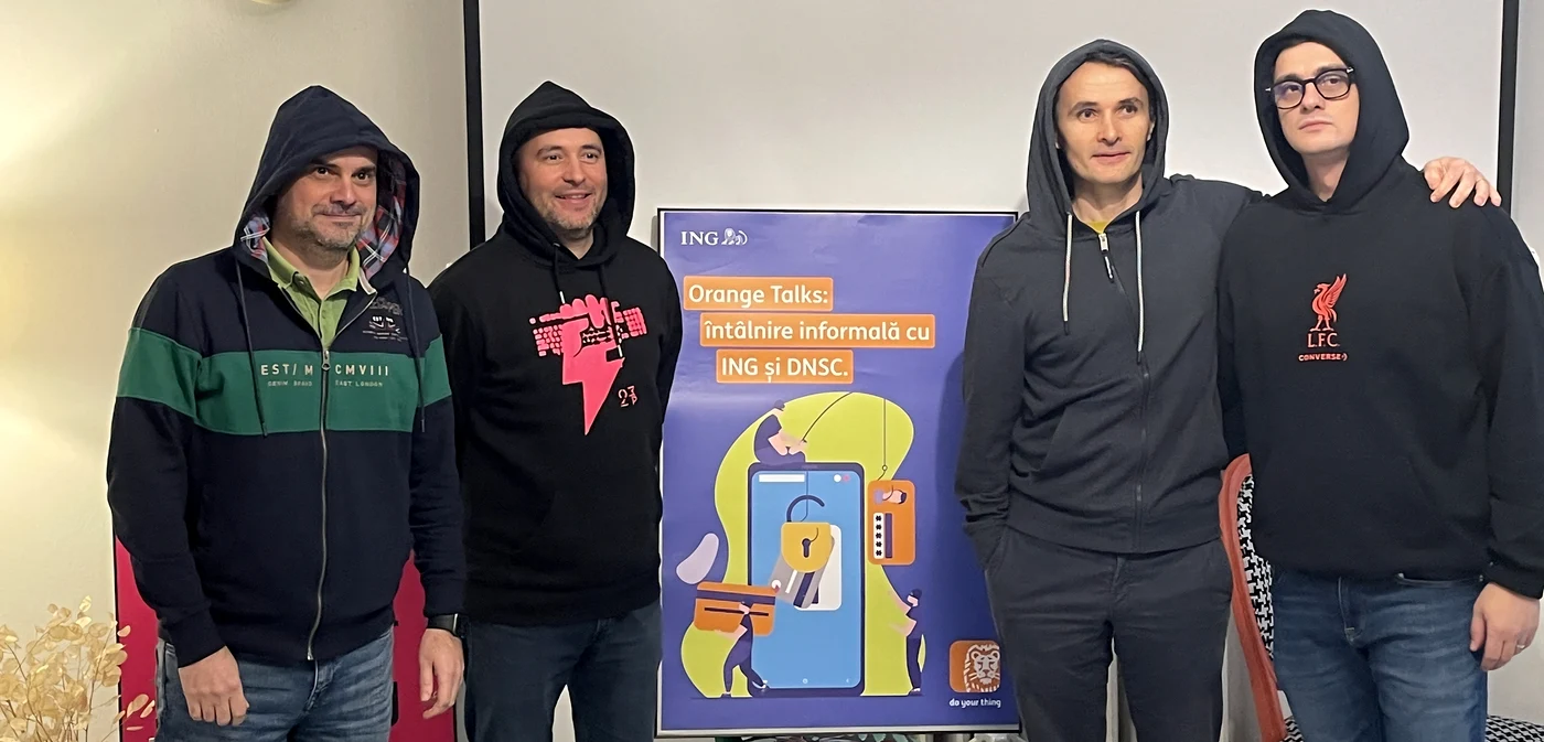 De la S la D: Cristian Lia, George Drăgușin, Alin Becheanu și Mihai Rotariu.