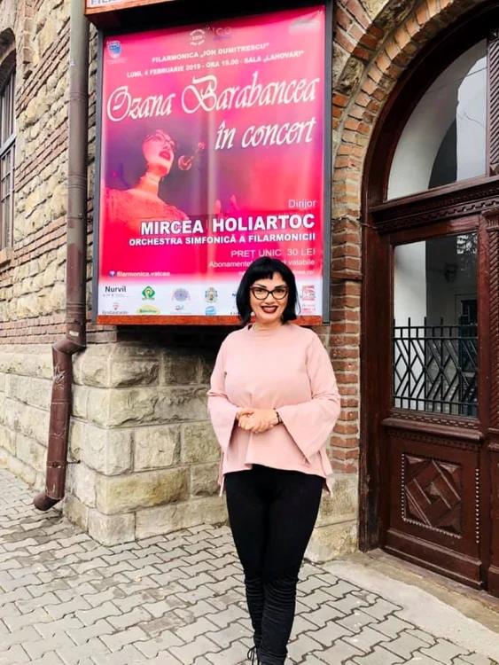 Ozana Barabancea în concert la Râmnicu Vâlcea la Filarmonica de Stat Foto FB Ozana Barabancea