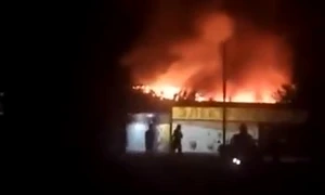 atac cu drone asupra regiunii Volgograd, în sudul Rusiei, vizând o gară din orașul Surovikino, foto captura X