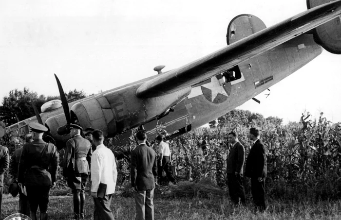 Avion B-24 Liberator prăbușit la Ploiești în 1943