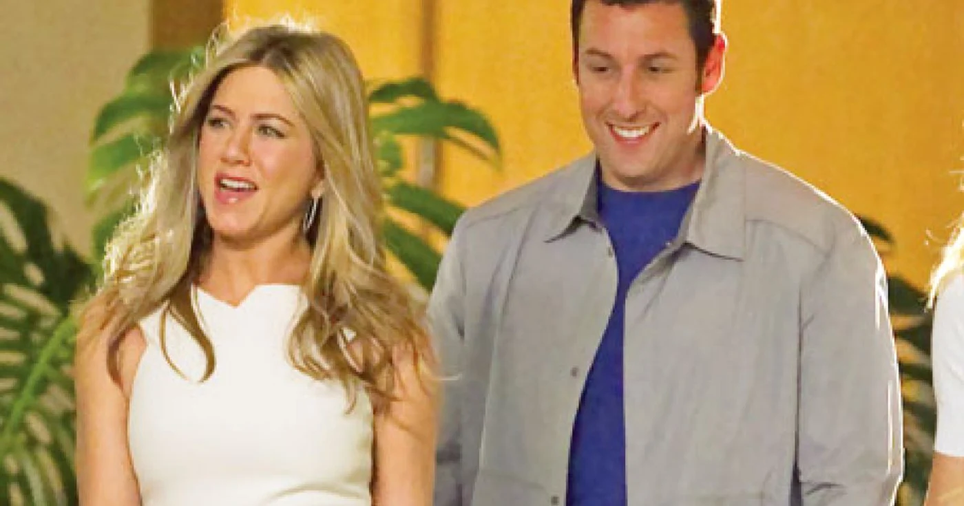 Jennifer Aniston şi Adam Sandler 
