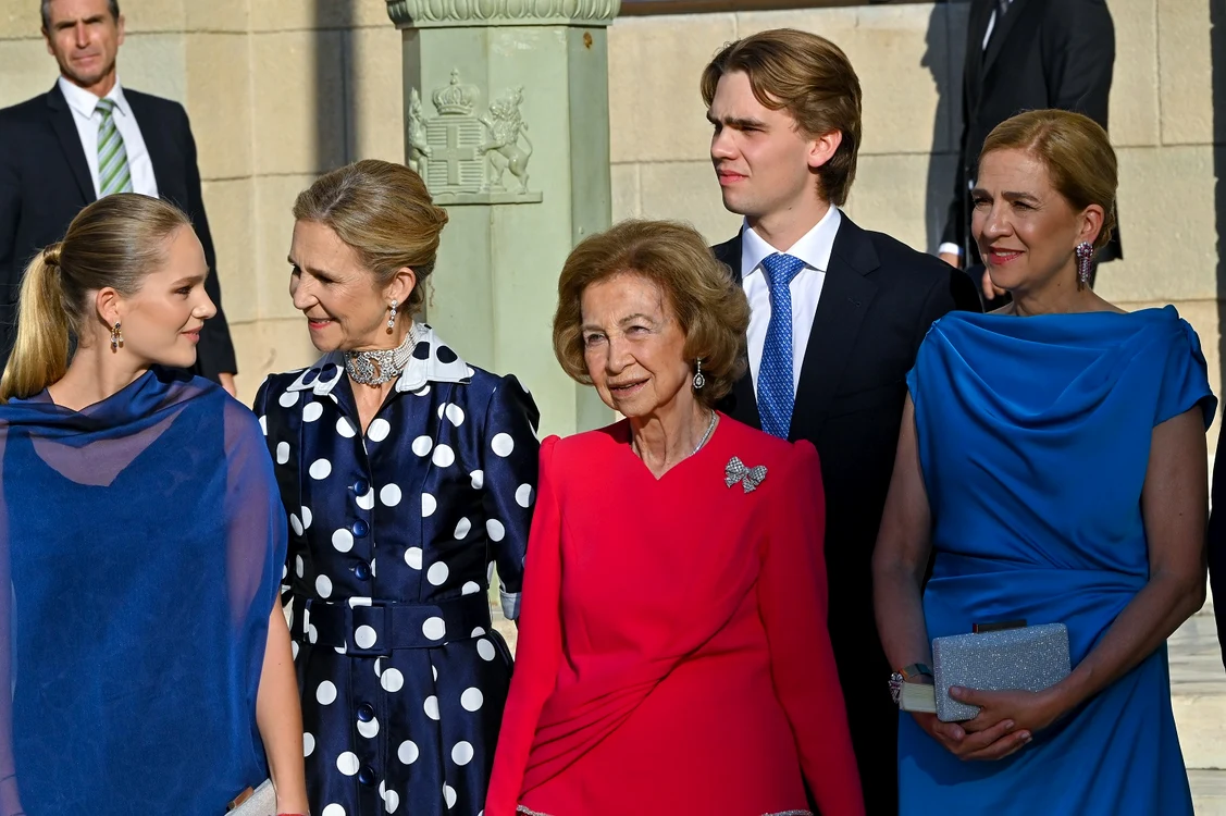 Regina Sofia a Spania la nunța Prințesei Teodora a Greciei Foto Getty Images (4) jpg