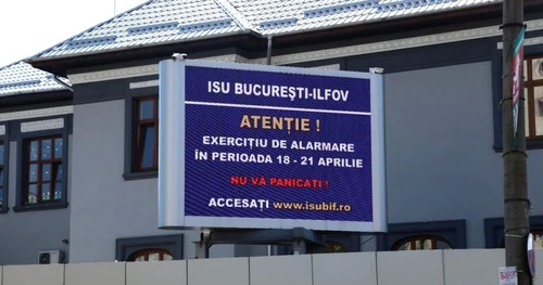 Exercitiu de alarmare ISU 