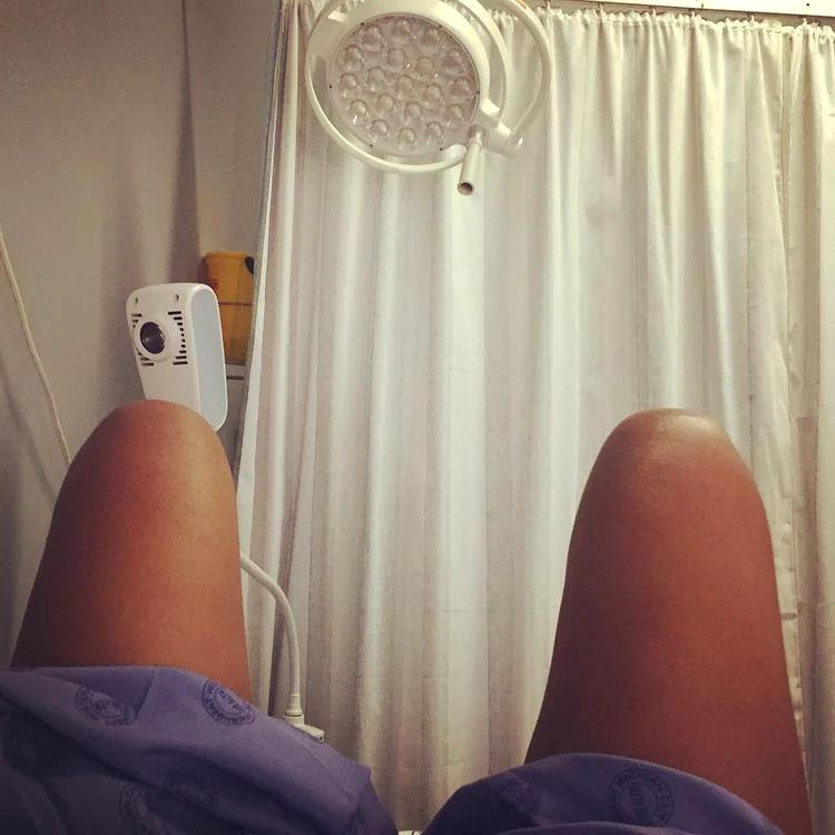 Amber a publicat şi o imagine de pe patul de spital