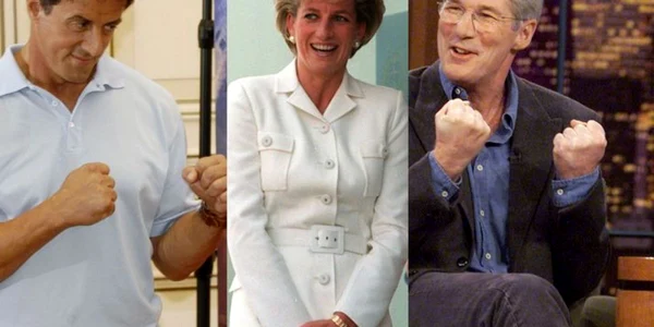 printesa diana richard gere sylvester stallone foto colaj