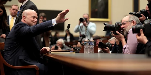 Procurorul general al Statelor Unite Matthew Whitaker se pregăteşte să depună mărturie   în faţa Comitetului judecătoresc în Rayburn House. FOTO Guliver-Gettyimages