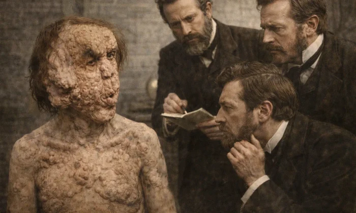 Joseph Merrick medical examination webp