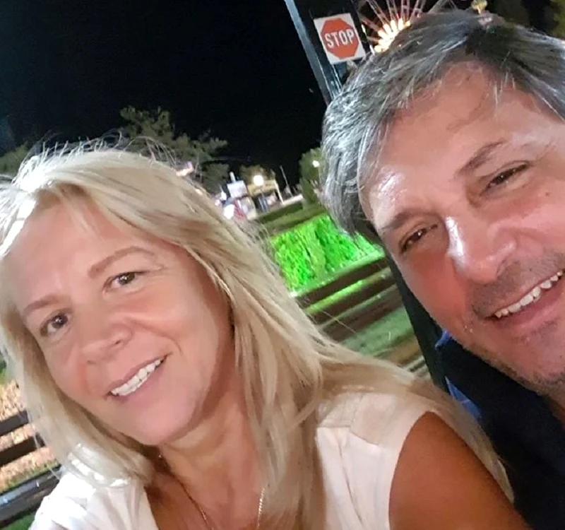 Cornel Galeş şi Viviana, într-una dintre vacanțele lor