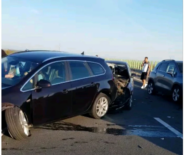 Două accidente au avut loc sâmbătă dimineaţă pe A2 FOTO DRDP Constanţa