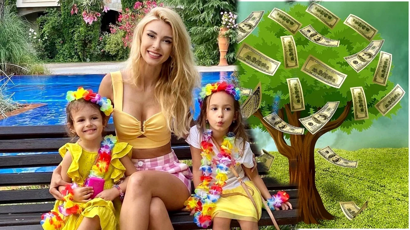 Andreea Bălan și fetițele sale. Foto: colaj social media/Pixabay