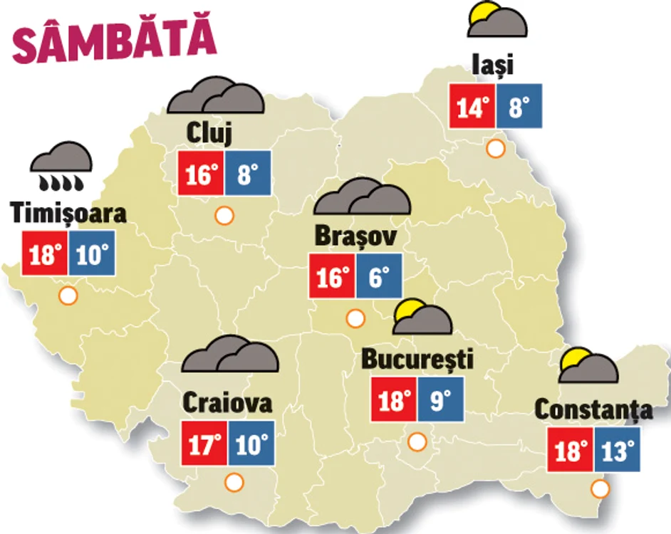 Prognoza meteo 17 octombrie anunță că vremea va fi destul de rece
