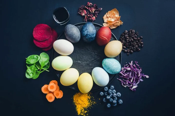 Care este secretul pentru ouă colorate în violet? @shutterstockclickpentrufemei.ro