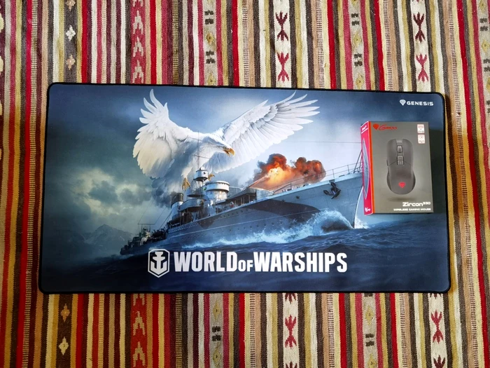 Mouse pad Genesis Carbon 500 Maxi-Size WOWS Blyskawica