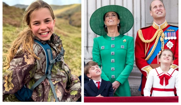 Prințesa Charlotte la 10 ani colaj jpg