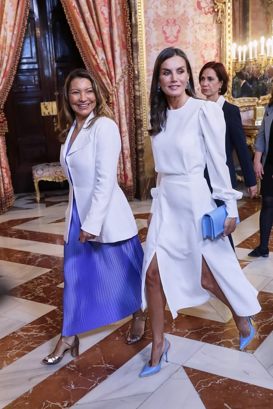 Letizia a purtat rochia la două evenimente, pe 26 aprilie