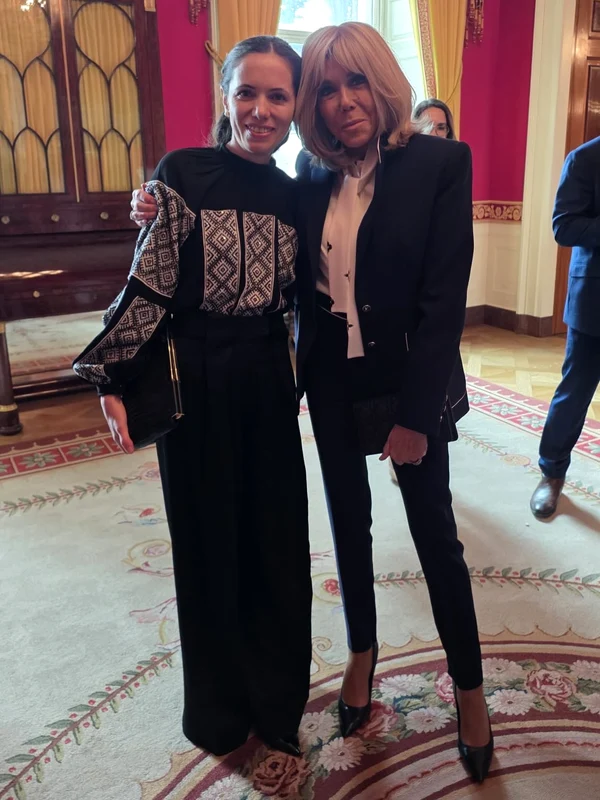 Mirabela Grădinaru și Brigitte Macron jpg