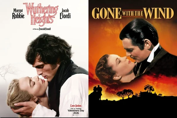 Afișul oficial al filmului „La răscruce de vânturi” face o trimitere directă, din punct de vedere vizual, la filmul clasic “Pe aripile vântului”