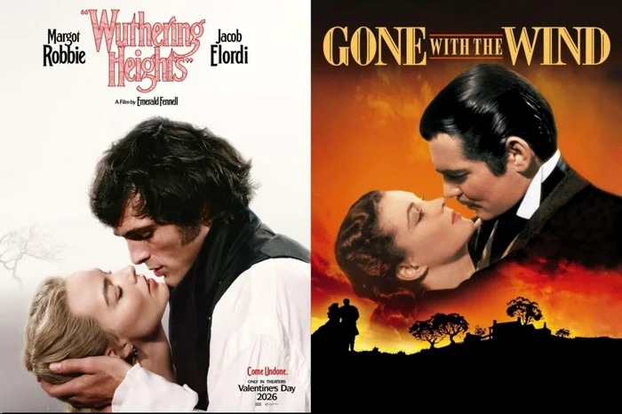 Afișul filmului „La răscruce de vânturi” face o trimitere directă la filmul „Pe aripile vântului”