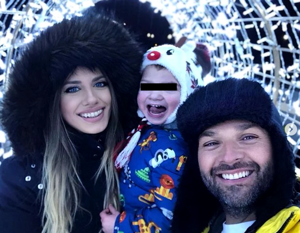 Andrei Ștefănescu și Antonia au împreună un băiețel