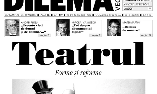 Forme şi reforme în teatrul românesc jpeg